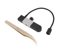 Eyelash Extension Lamp, LED Curing Light with Tweezers and Foot Switch, 395-400nm Fast Cure for Beauty Salon, Portable Design