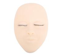Eyelash Extension Mannequin Head Soft Touch Lash Practice Mannequin Face with Replaceable Eyelids for Beauty Enthusiasts Professional Artists Silicone Material