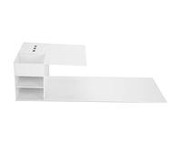 Eyelash Extension Organizer Shelf, Acrylic Eyelash Extension Pillow Shelf Stand Lash Grafting Pillow Stand with Tweezers Rack for Eyelash Extension Pillow, 19.7 x 4.7 x 7.8in, White