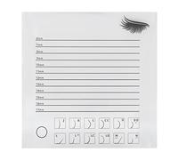 Eyelash Extension Plastic Tray Clear Scale Transparency Large Storage PP Holder Washable Lash Tray 20x20cm