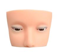 Eyelash Extension Practice Head Constructed of Soft Silicone Featuring Liftable Eyelid Design for Realistic Training Eyelash Extension Practice Head Life Size Silicone with Liftable Eyelid