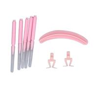 Eyelash Extension Separator, Reusable Silicone Lash Lift Tool, Professional Lash Grafting Separator with Frog Legs and Base, Pink Eyelash Lift Brush for Salon and Home Use