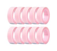 Eyelash Extension Tape - 10 Pieces, PE Eyelashh Tapee | Breathable Fabric Tapes For Eyelashs Isolation & Transplantation, Self-Adhesive Accessories, Pink & Green, 1.25cm X 4.5m