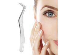 Eyelash Extension Tweezers - Stainless Applicator, Precision ash-ool | Built-in False ash Placer for Cluster Eyelashes Salon Home Makeup Beauty WomenX Electronic Device Safe Jewelry