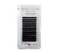 Eyelash Extensions 0.05/0.07/0.10/0.15/0.18/0.20/0.25mm C/D Curl Individual Eyelash Extensions Silk Faux Mink Eyelash Extensions Cluster 8-15mm Mixed Tray for Salon by OBEYA… (D-0.15, 8-15mm)