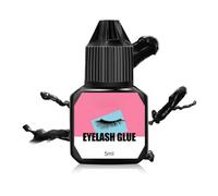 Eyelash Extensions Glue,5ml Strong Eyelash Glue for Lash Extensions,1-2s Semi Permanent Eyelash Glue with 6-7 Weeks Retention(Black)