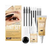 Eyelash & Eyebrow Tint Kit Black - Instant Lash & Brow Dye Kit - Easy to Use with Natural Results - Long Lasting Hair Dyeing for Full Brows & Volume Lashes