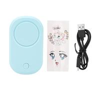 Eyelash Fan Dryer USB Charging Bladeless Quiet Handheld Portable Mini Lash Fan for Eyelash Extension Glue Nail Polish (Blue)