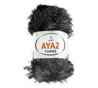 Eyelash Faux Fur Furry Soft Fluffy Knitting Yarn 100g Ball (1193 Gunmetal)