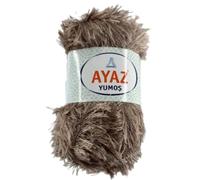 Eyelash Faux Fur Furry Soft Fluffy Knitting Yarn 100g Ball (1257 Mink)