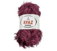 Eyelash Faux Fur Furry Soft Fluffy Knitting Yarn 100g Ball (1569 Orchid)