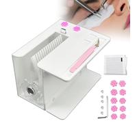 Eyelash Flowering Machine, False Eyelash Separator, Portable Acrylic Lash Separator, Women Lash Fan Maker Root Splitter, with 10 Eyelash Glue Cups(White)