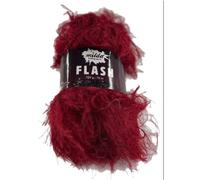 Eyelash Fluffy Furry Milda Flash Knitting Yarn 100g Ball (2175 Garnet Glow, 1 Ball)
