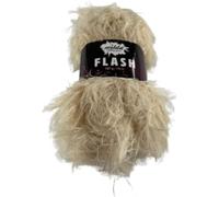Eyelash Fluffy Furry Milda Flash Knitting Yarn 100g Ball (7383 Sand Dune, 1 Ball)