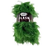 Eyelash Fluffy Furry Milda Flash Knitting Yarn 100g Ball (7574 Forest Fern, 1 Ball)