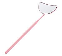 Eyelash Inspection Mirror Clear Glass Mirror Eyelash Extension Mirrors Handheld Mirrors Lash Mirror for Lash Tech Half-moon Shape Eyelash Mirrors Lash Mirror Small Mirror Tool