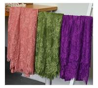 Eyelash Lace Mesh Trim, Eyelash Lace Fabric in Multicolor, Size 150cm x 3m(Purple)