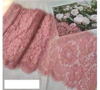 Eyelash Lace Mesh Trim, Eyelash Lace Trim 3 Meters Multicolor for Handmade DIY Clothing Decoration(Peach)