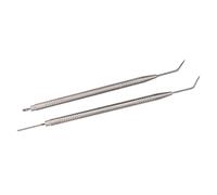 Eyelash Lift Separator Tool, Comfortable Grip Tail Comb Metal Lash Lift Rods Stainless Steel for Beauty Salon (Silver)