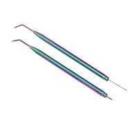 Eyelash Lift Separator Tool, Comfortable Grip Tail Comb Metal Lash Lift Rods Stainless Steel for Beauty Salon (Colorful)