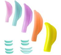 Eyelash Lift Shields Lash Lifting Pad No Glue Mix Glueless Lami Lamination Roller Upper & Lower Perm Pads for All Eyes Curling Like L Curl Extensions with Y Brush Ribbon Cover Silicone Eye Patch Tool