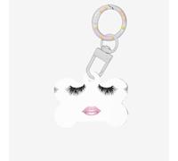 Eyelash Lip White Printing Dog Tag Bone Shaped Double Sided Pattern Dog Id Tags Bone Shaped Pet Name Tags Dog Collar Tags
