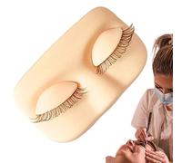 Eyelash Mannequin Head - Silicone Mannequin Head with Single-Layer Closed Eye | Reusable Eyelash Extension Practice Model | Beginners, Professionals, Women, Girls, Salon, Home, Texture