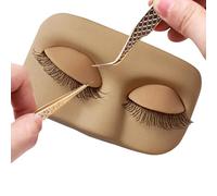 Eyelash Mannequin Head - Silicone Mannequin Head with Single-Layer Closed Eye | Reusable Eyelash Extension Practice Model | Beginners, Professionals, Women, Girls, Salon, Home, Texture
