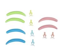 Eyelash Separator for Lash Extension, Lash Isolation Helper with Silicone Pads, Professional Makeup Tool for Beginners, Efficient Aid in Eyelash Extension Process, Includes 3 Color