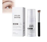 Eyelash Shampoo, 100 ml Eyelash Foam Cleanser with Cleaning Brush, Eyelash Extensions, Shampoo Kit, Eyelash Cleaner for Eyelash Extension, Foam Wash, Lash Shampoo Cleaner for Salon and Home Use