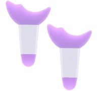 Eyelash Shield, Silicone Eyelash Guard Mascara and Shadow Shield Auxiliary Tools Prevent Makeup Residue for Women Girls Eye Makeup (violet 2pcs)