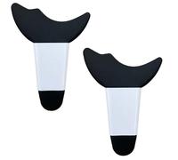 Eyelash Shield, Silicone Eyelash Guard Mascara and Shadow Shield Auxiliary Tools Prevent Makeup Residue for Women Girls Eye Makeup (black 2pcs)