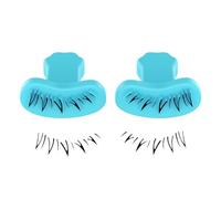 Eyelash Stamp, Bottom Eyelash Stamp - Quick Eye Makeup Tool - 1 Pair Reusable Silicone Stamps, Portable Eyelash Tools for Natural Looking Lower Eyelashes
