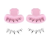 Eyelash Stamp Tool - False Lower Eyelash Stamp for Makeup,Comfortable Handle Portable Eyelash Makeup Device for Home, Travel, Business Trip, Beauty Salon