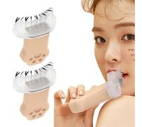 Eyelash Stamps Tool, Silicone Eyelash Stamps Lower Lash Stamp, Lower Lashes Eye Makeup Applicators, Reusable Left Right Natural Lower Lashes Stamps for Beginners