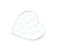 Eyelash Stand Crystal Glass With 12 Holes Eyelash Extension Pallet Hand Plate False Lash Tray For Extension Lash Pallet With Cover Tray Holder False Holder Crystal U Curved/straight Eye
