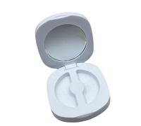 Eyelash Storege Box With Mirrour Circles Eyelash Holder Case Eye Makeup Tool For Women Girls Travel False Eyelash Case