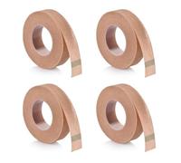 Eyelash Tape, 4 Rolls Lash Tape, Tan Micropore Tape, Adhesive Lash Extension Tape, Eyelash Isolation Tape for False Eyelash Patch Makeup Tool