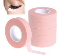 Eyelash Tape,6 Pcs Lash Tape for Eyelash Extension,Eyelash Tape for Lash Extensions 6M, Eyeliner Tape for Comfortable and Easy to Tear,Eye Tape for Eyelash Extension Accessories(Pink)