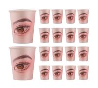 Eyelash Training Aids | Extension Lash Makeup Paper Cup,Eyelash Extension Training Makeup Accessories for Men, Women, Adults, Makeup Artist