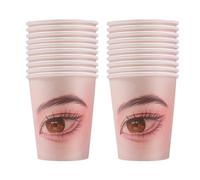 Eyelash Training Aids | Makeup Practice Paper Cup,Cup Styles False Eyelash Show Aids for Men, Makeup Artist, Eyelash Beautician