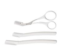 Eyelash Trimmer for Women - Reusable Precision Manual Beauty Tool | Beard Trimmer with Eyebrow Scissors | for Facial Care, Daily Use, Home and Travel