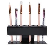 Eyelash Tweezer Stand, Acrylic 8-Hole Eyelash Extension Tweezer Holder, Double-Layer Design, Black, Modern