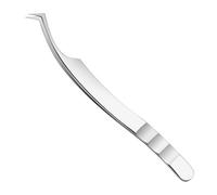 Eyelash Tweezers - Stainless Steel Curved Lash Applicator, High Precision Beauty Tool | Makeup Aid For Women, Professional Grooming Accessory, Portable Eyelash Holder For Salon Morning Travel Facial D