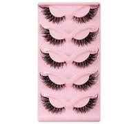 Eyelashes Fox Eye Lashes-Cat Eye Lashes-Natural Look False Eyelashes Fluffy Wispy Eyelashes 5 Pairs