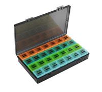 Eyeleaf Monthly Pill Box Organiser,4 Week 28 Day Large Pill Box Organiser,Pill Boxes,Pill Organiser with Dust-Proof Case for Vitamins/Fish Oils/Pill