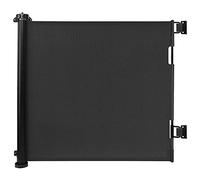 Eyeleaf Retractable Stair Gate,One Handed Operation,Extends Up Wide150cm/High 86cm,Baby Gate for Stairs,Doorways,Kitchen,Hallways,Stair Gates for Baby/dogs, (Black, 150cm*86cm)