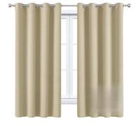 Eyelet Blackout Curtains 136 x 145 cm Blackout, Thermal, Energy Saving, Soundproof Bedroom Curtains 1 Panels for Living Room Kitcken Bedroom, Navy Blue