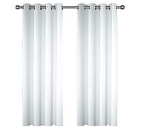 Eyelet Curtains For Living Room 264X214Cm 3D Simple And Pure White Printing Pattern, Super Soft Thermal Insulated Living Room Blackout Curtains Boys Girls Nursery Home Decoration 2 Panels