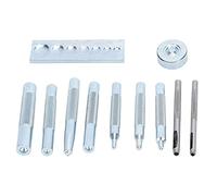 Eyelet Die Punch Tool Snap Rivet Setter Hole Punch Kit Professional Leather Craft Accessories High Speed Steel Multi Size Leather Working Tools DIY Leather Crafting Kit